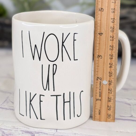 Rae Dunn I WOKE UP LIKE THIS Ceramic Mug - Picture 7 of 8